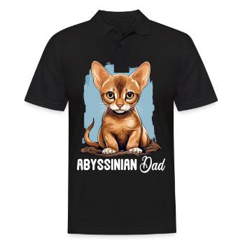 Chat d’Abyssinie Abessinierkatze - Polo Homme - noir - Devant - Kai (181cm)