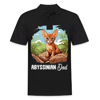 Chat d’Abyssinie Abessinierkatze - Polo Homme - noir - Devant - Kai (181cm)