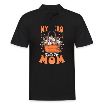 Leukemia Awareness Hero Calls Me Mom - Men's Polo Shirt - black - Front - Kai (181cm)