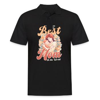 Mothers Day God Gave Best Mom In World - Men's Polo Shirt - black - Front - Kai (181cm)