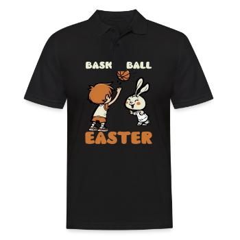 Basketball Ostern Basketball Ostern - Männer Poloshirt - Schwarz - Vorne - Kai (181cm)