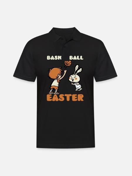 Basketball Easter Basketball Easter - Men's Polo Shirt - black