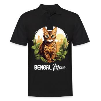 Bengal Cat Bengalkatze - Männer Poloshirt - Schwarz - Vorne - Kai (181cm)