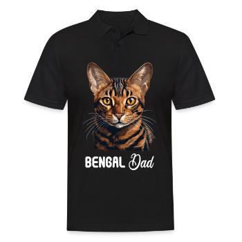 Bengal Cat Bengalkatze - Männer Poloshirt - Schwarz - Vorne - Kai (181cm)
