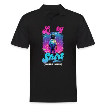 Je suis un joueur vidéo Lucky Gaming Outfit - Polo Homme - noir - Devant - Kai (181cm)