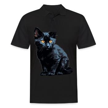 Bombay Cat Bombay Katze - Männer Poloshirt - Schwarz - Vorne - Kai (181cm)