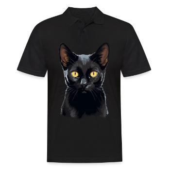 Bombay Cat Bombay Katze - Männer Poloshirt - Schwarz - Vorne - Kai (181cm)