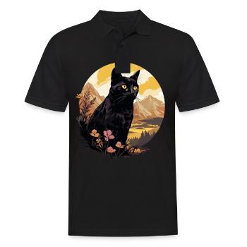 Bombay Cat Bombay Katze - Männer Poloshirt - Schwarz - Vorne - Kai (181cm)