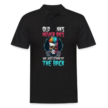 Rock Music Old Punks Stand At The Back - Men's Polo Shirt - black - Front - Kai (181cm)