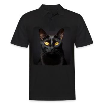Bombay Cat Bombay Katze - Männer Poloshirt - Schwarz - Vorne - Kai (181cm)