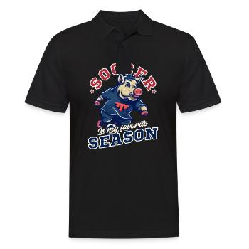 Soccer Coach Soccer Is Favorite Season - Men's Polo Shirt - black - Front - Kai (181cm)