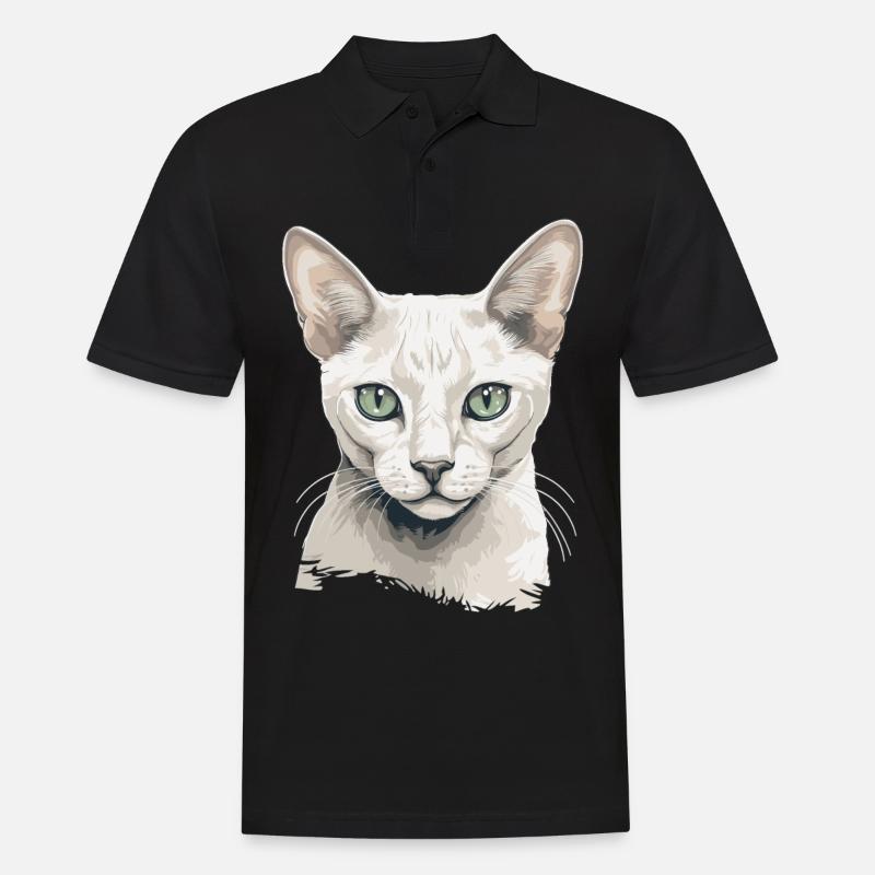Burmilla Chaton Burmilla Chat - Polo Homme - noir