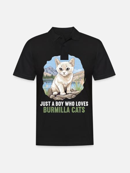 Burmilla Kitten Burmilla Cat - Men's Polo Shirt - black