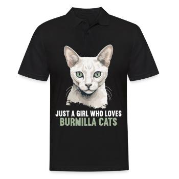 Burmilla Chaton Burmilla Chat - Polo Homme - noir - Devant - Kai (181cm)