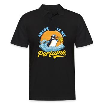 Le chlore de water-polo est mon parfum - Polo Homme - noir - Devant - Kai (181cm)