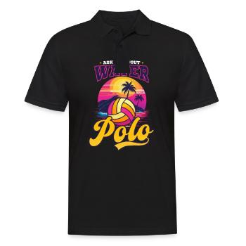 Water-polo Posez-moi des questions sur le water-polo - Polo Homme - noir - Devant - Kai (181cm)