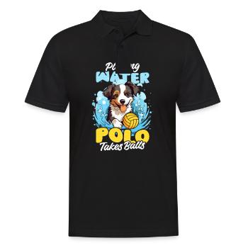 Water Polo Jouer au polo prend des balles - Polo Homme - noir - Devant - Kai (181cm)
