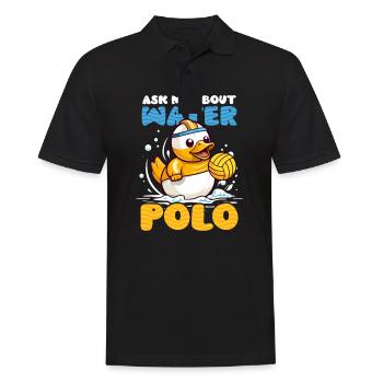 Water-polo Posez-moi des questions sur le water-polo - Polo Homme - noir - Devant - Kai (181cm)