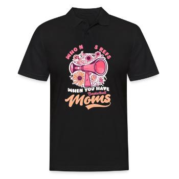 Basketball-Mutter, die Schiedsrichter braucht, wenn sie Mütter hat - Männer Poloshirt - Schwarz - Vorne - Kai (181cm)