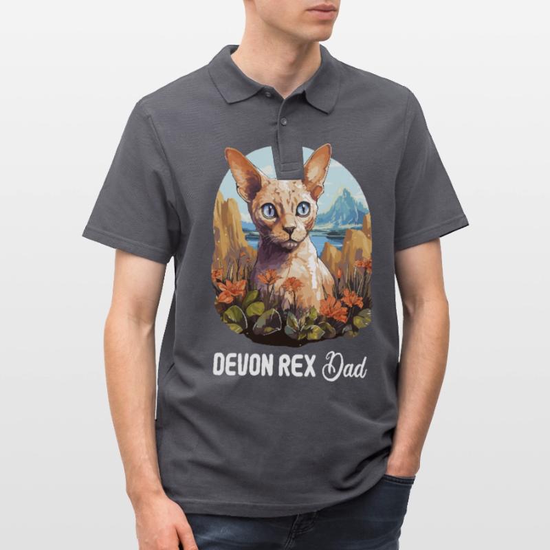 Chaton Devon Rex Chat Devon Rex Polo Homme