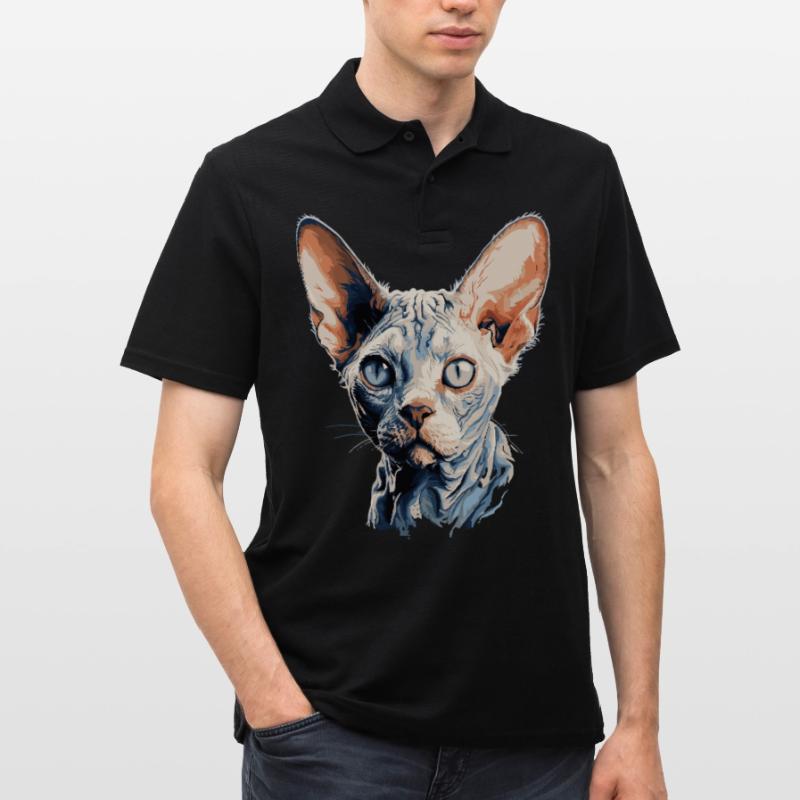 Devon Rex Kitten Devon Rex Cat Men's Polo Shirt