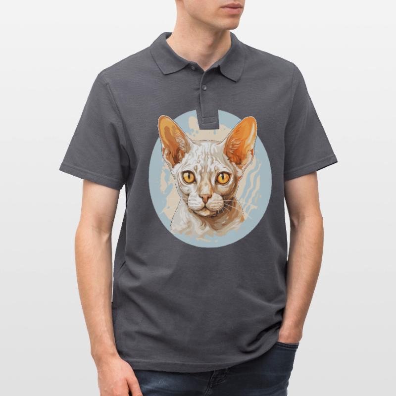 Chaton Devon Rex Chat Devon Rex Polo Homme