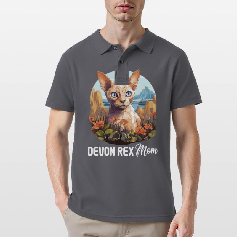 Chaton Devon Rex Chat Devon Rex Polo Homme