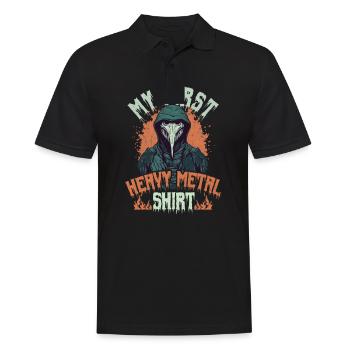 Premier groupe de heavy metal de la musique rock - Polo Homme - noir - Devant - Kai (181cm)