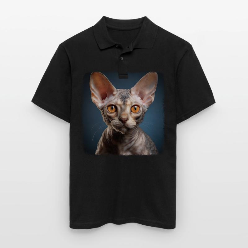 Chaton Devon Rex Chat Devon Rex Polo Homme