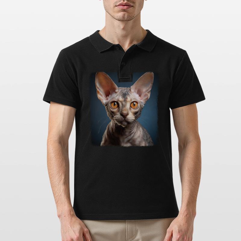 Chaton Devon Rex Chat Devon Rex Polo Homme