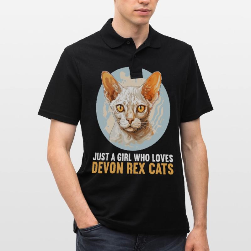 Chaton Devon Rex Chat Devon Rex Polo Homme