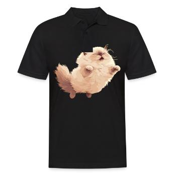 Himalayan Cat Colourpoint Katze - Men's Polo Shirt - black - Front - Kai (181cm)