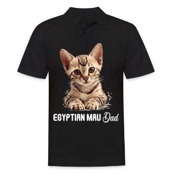 Mau égyptien Chaton Chat égyptien Mau - Polo Homme - noir - Devant - Kai (181cm)