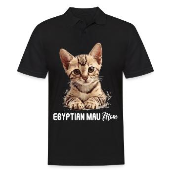 Mau égyptien Chaton Chat égyptien Mau - Polo Homme - noir - Devant - Kai (181cm)