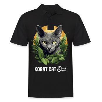 Korat Chaton Korat Chat - Polo Homme - noir - Devant - Kai (181cm)
