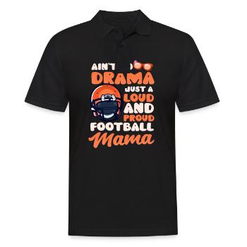 Maman de football juste bruyante et fière Maman de football - Polo Homme - noir - Devant - Kai (181cm)