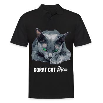 Korat Chaton Korat Chat - Polo Homme - noir - Devant - Kai (181cm)