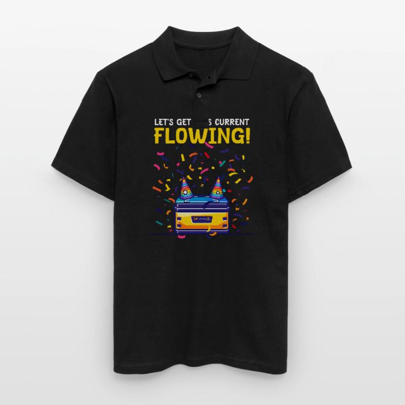 Electrical Engineering Get This Current Flowing Men's Polo Shirt