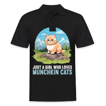Munchkin Kätzchen Munchkin Katze - Männer Poloshirt - Schwarz - Vorne - Kai (181cm)