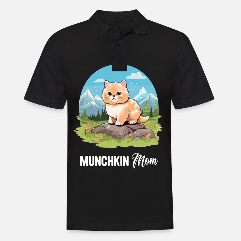 Munchkin Chaton Munchkin Chat - Polo Homme - noir