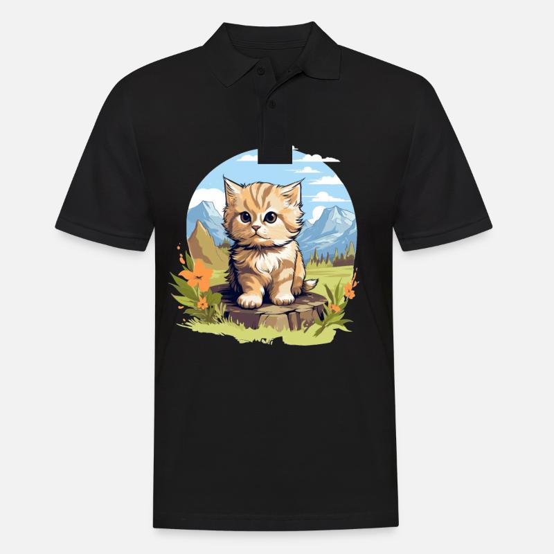 Munchkin Chaton Munchkin Chat - Polo Homme - noir