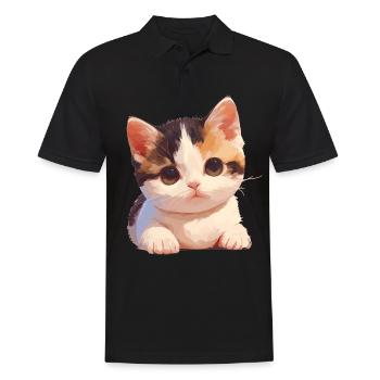 Munchkin Kätzchen Munchkin Katze - Männer Poloshirt - Schwarz - Vorne - Kai (181cm)