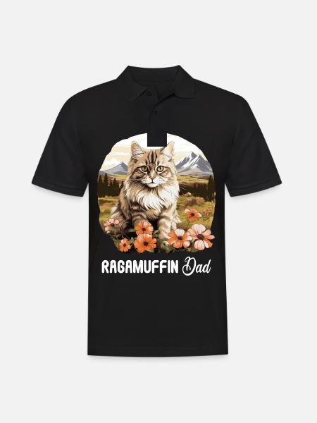 Ragamuffin Kitten Ragamuffin Cat - Men's Polo Shirt - black
