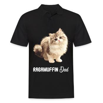 Ragamuffin Chaton Ragamuffin Chat - Polo Homme - noir - Devant - Kai (181cm)