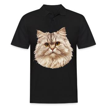 Ragamuffin Chaton Ragamuffin Chat - Polo Homme - noir - Devant - Kai (181cm)