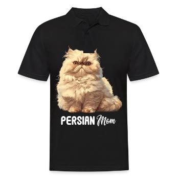 Persian Cat Perserkatze - Männer Poloshirt - Schwarz - Vorne - Kai (181cm)