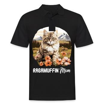 Ragamuffin Chaton Ragamuffin Chat - Polo Homme - noir - Devant - Kai (181cm)