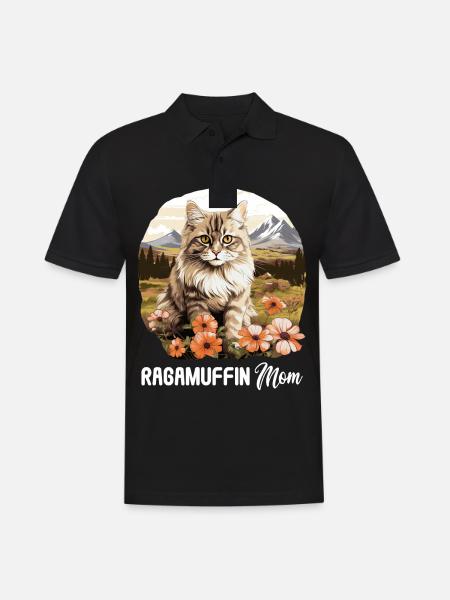 Ragamuffin Kitten Ragamuffin Cat - Men's Polo Shirt - black