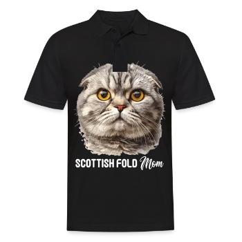 Scottish Fold Kätzchen Scottish Fold Katze - Männer Poloshirt - Schwarz - Vorne - Kai (181cm)