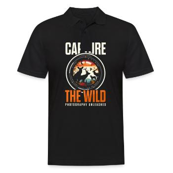 Photographe animalier Capturez la nature - Polo Homme - noir - Devant - Kai (181cm)